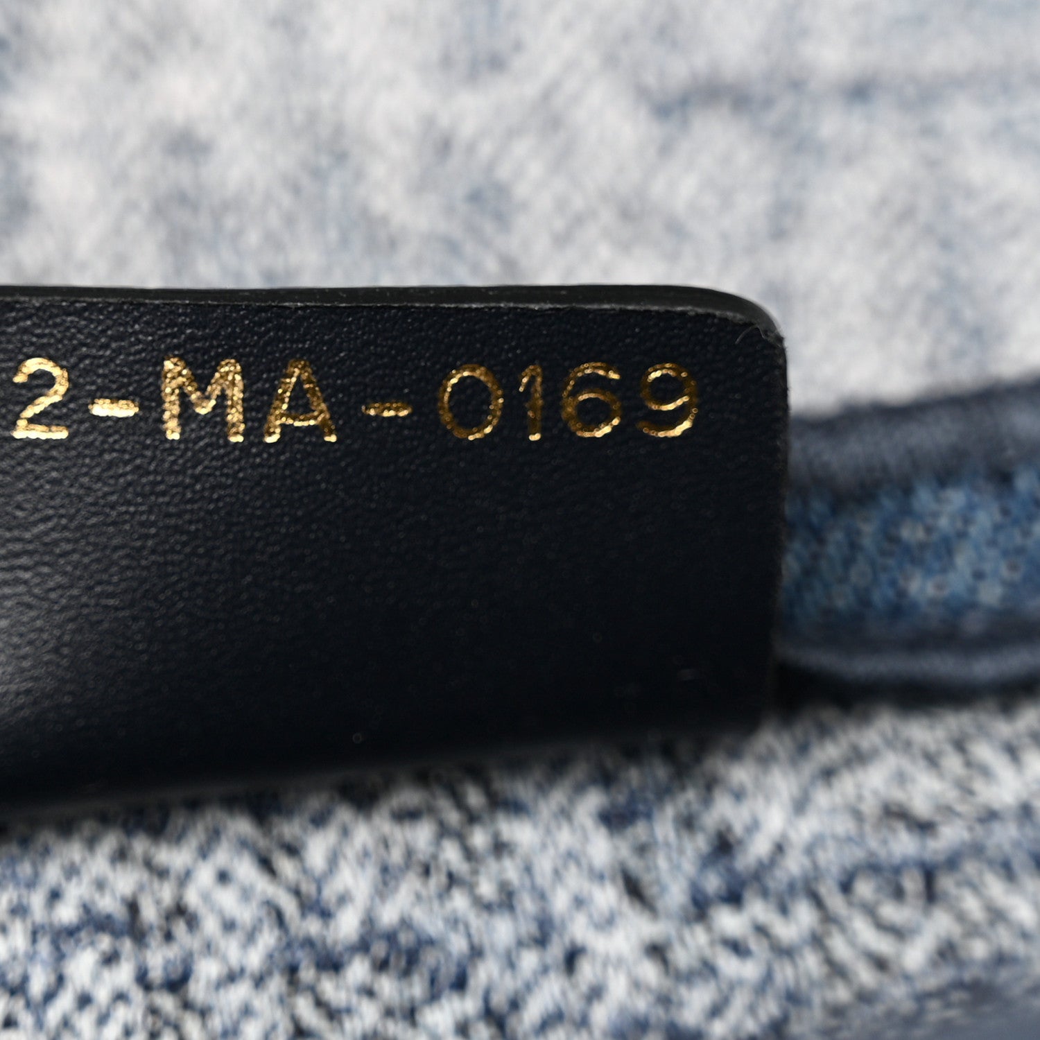 Christian Dior Oblique Embroidered Saddle Bag Denim Blue 7 of 18