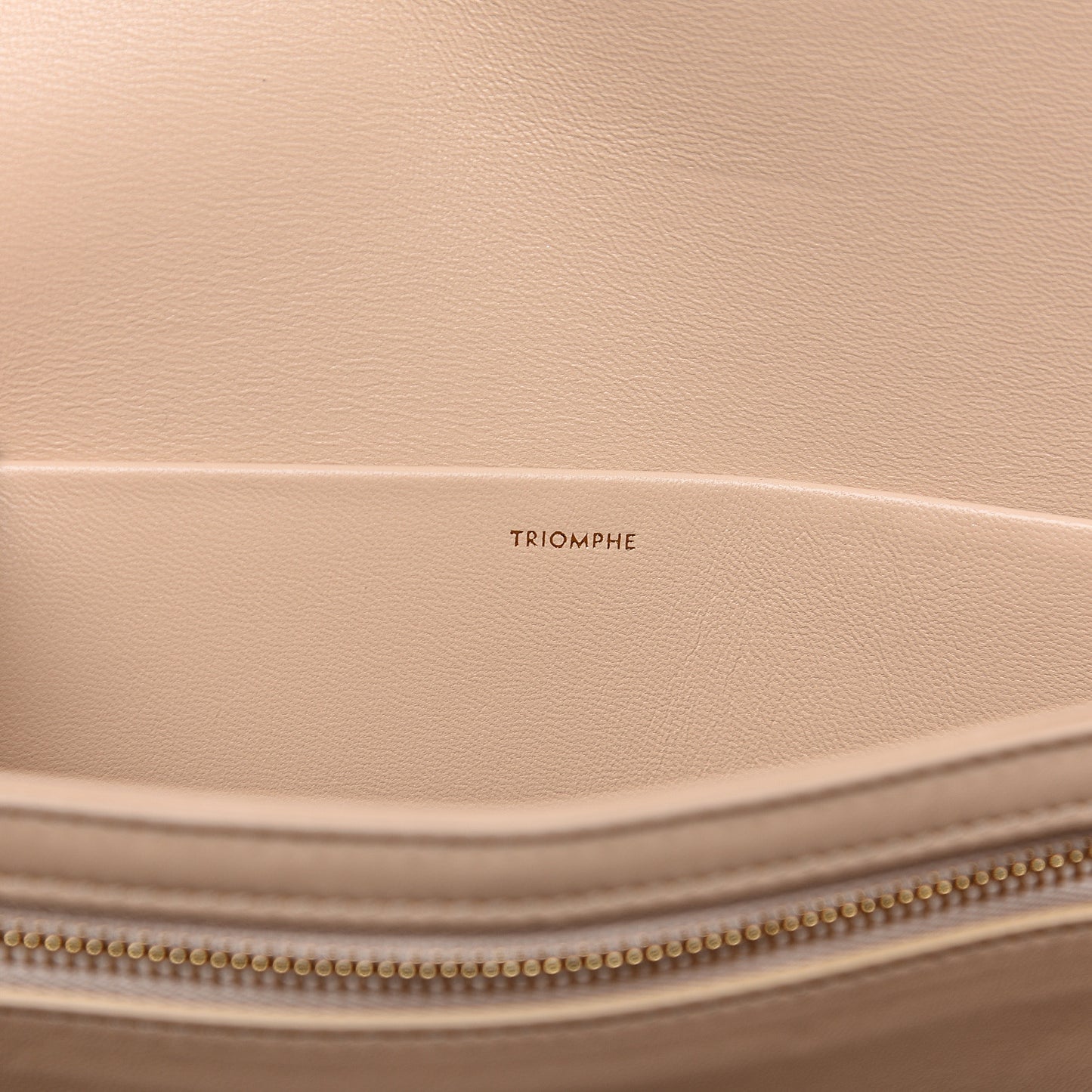Shiny Calfskin Medium Triomphe Nude