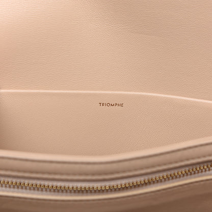 Celine Shiny Calfskin Medium Triomphe Nude 5 of 9