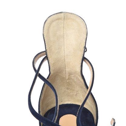 Christian Louboutin Veau Velours Mascara 70 Pumps 35.5 Marine 5 of 9