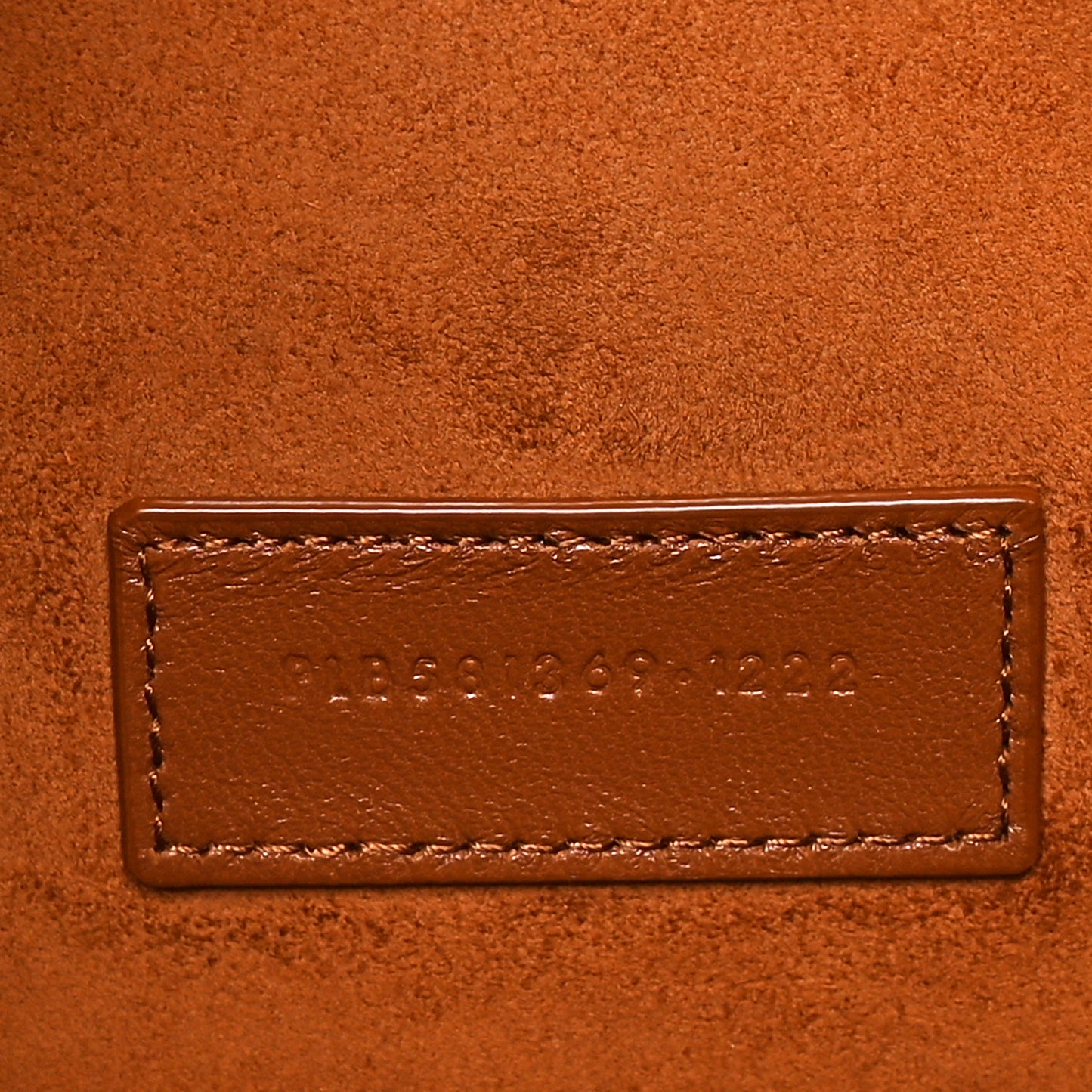 Calfskin Rive Gauche Zipped Pouch Vintage Brown Gold