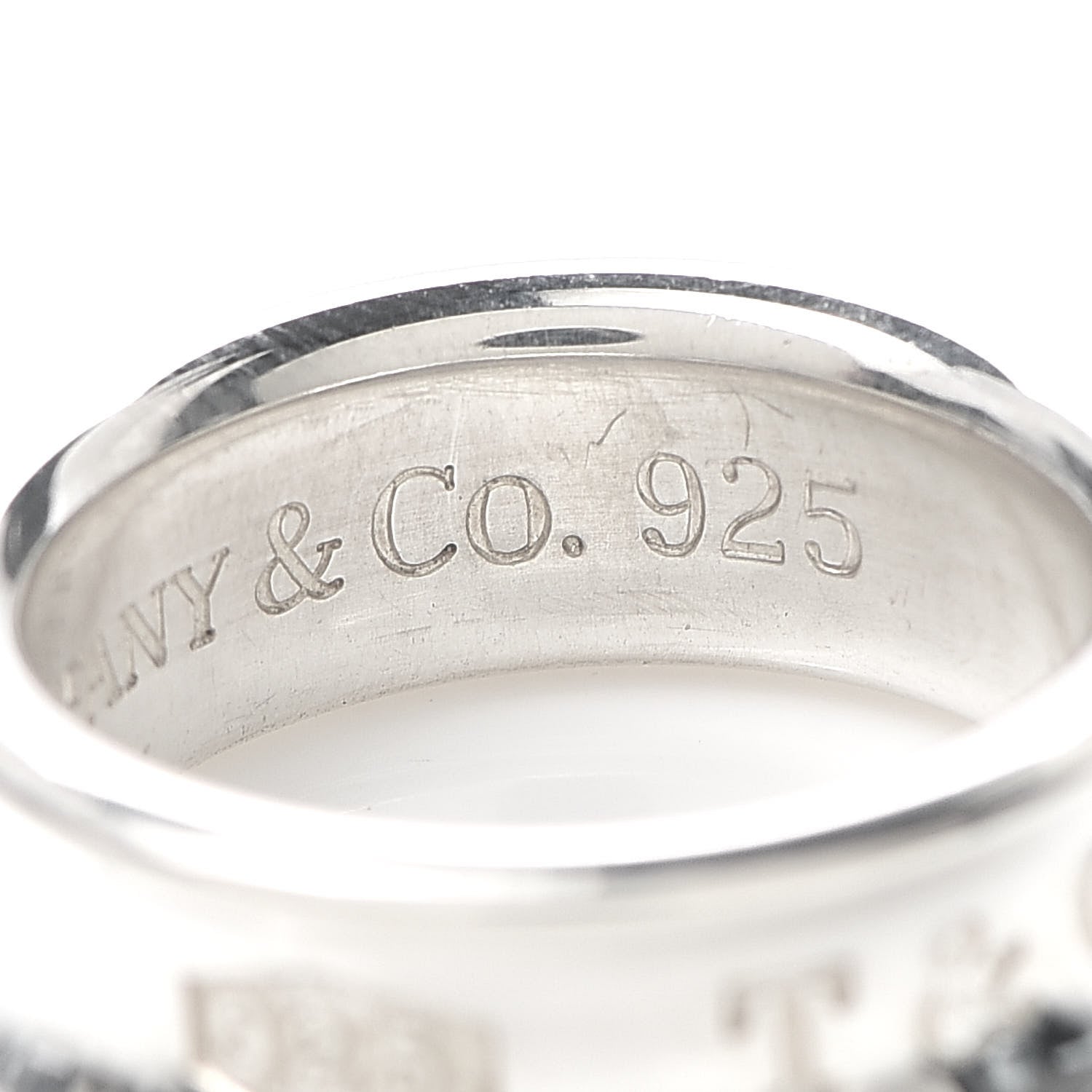 Tiffany Sterling Silver 1837 Band Ring 49 5 5 of 5