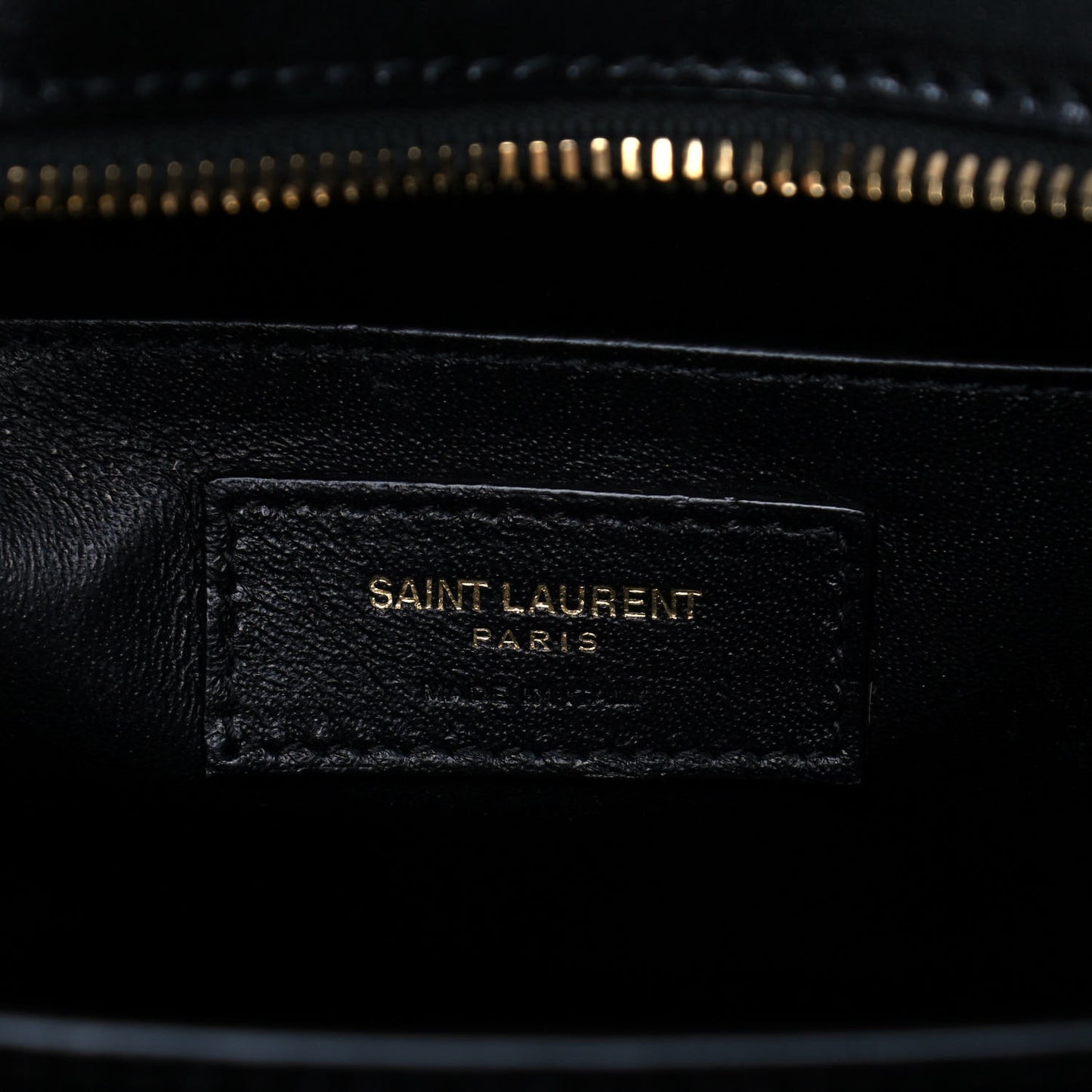 Shiny Calfskin Medium Uptown Tote Black