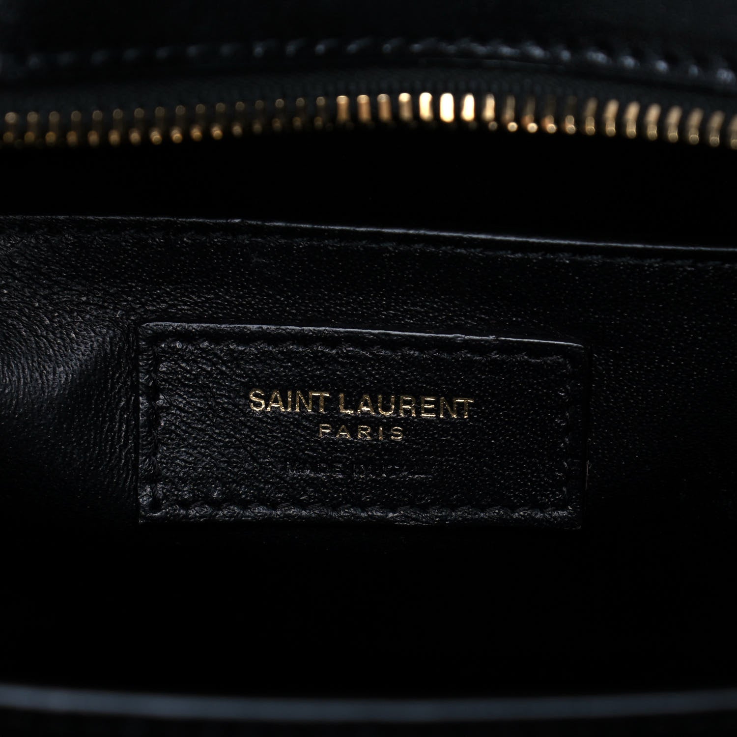 Saint Laurent Shiny Calfskin Medium Uptown Tote Black 6 of 14