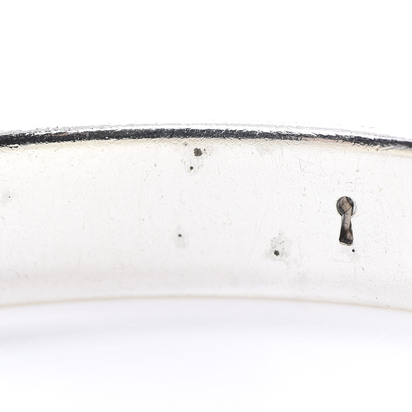 Sterling Silver Heart Locks Bangle Bracelet