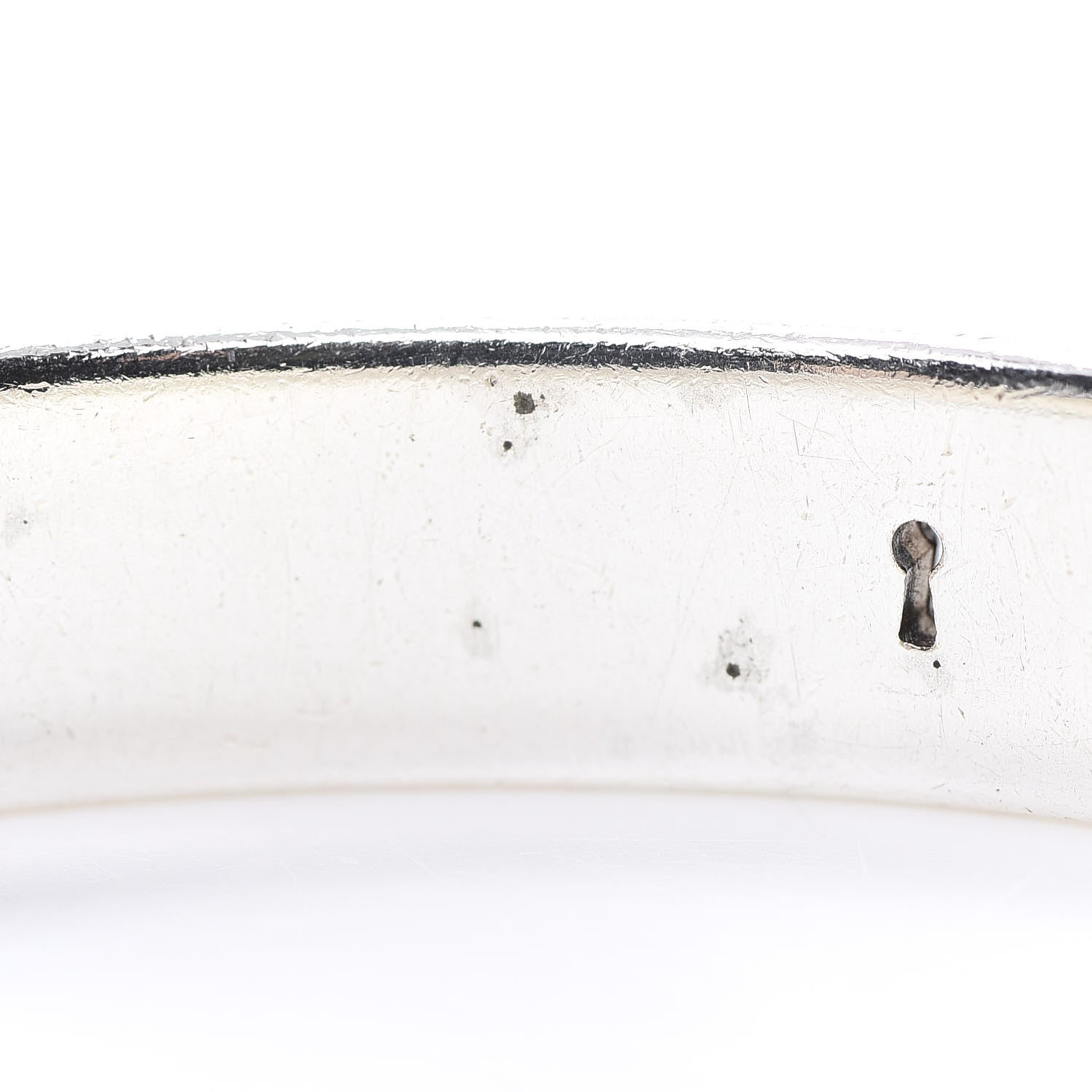 Tiffany Sterling Silver Heart Locks Bangle Bracelet 5 of 5