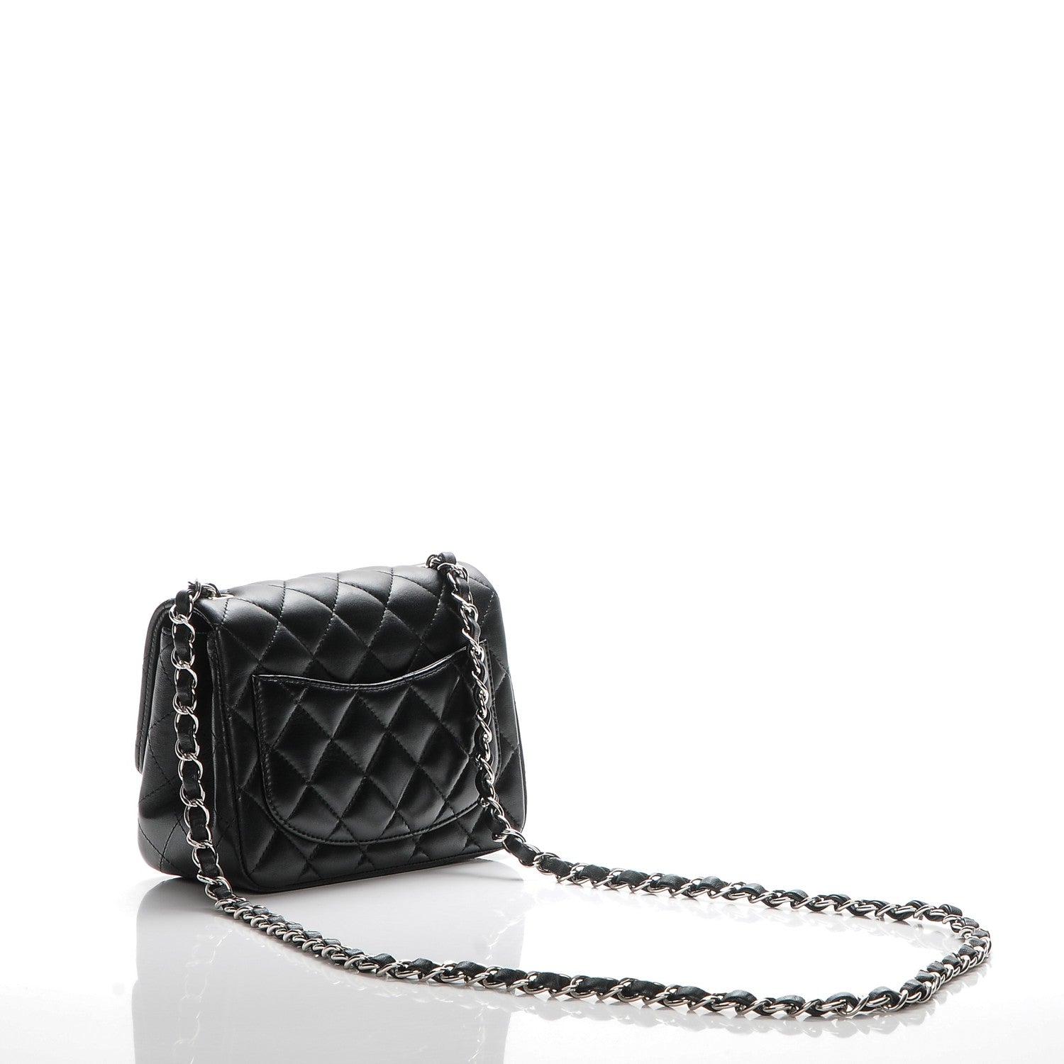 Chanel Lambskin Quilted Mini Square Flap Black 3 of 7
