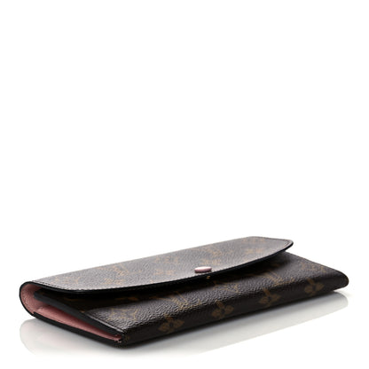 Louis Vuitton Monogram Emilie Wallet Rose Ballerine 4 of 14