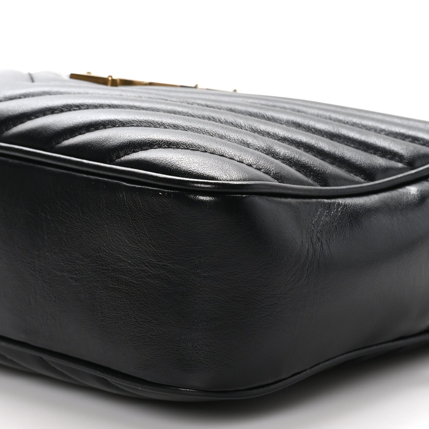 Calfskin Matelasse Monogram Lou Camera Bag Black
