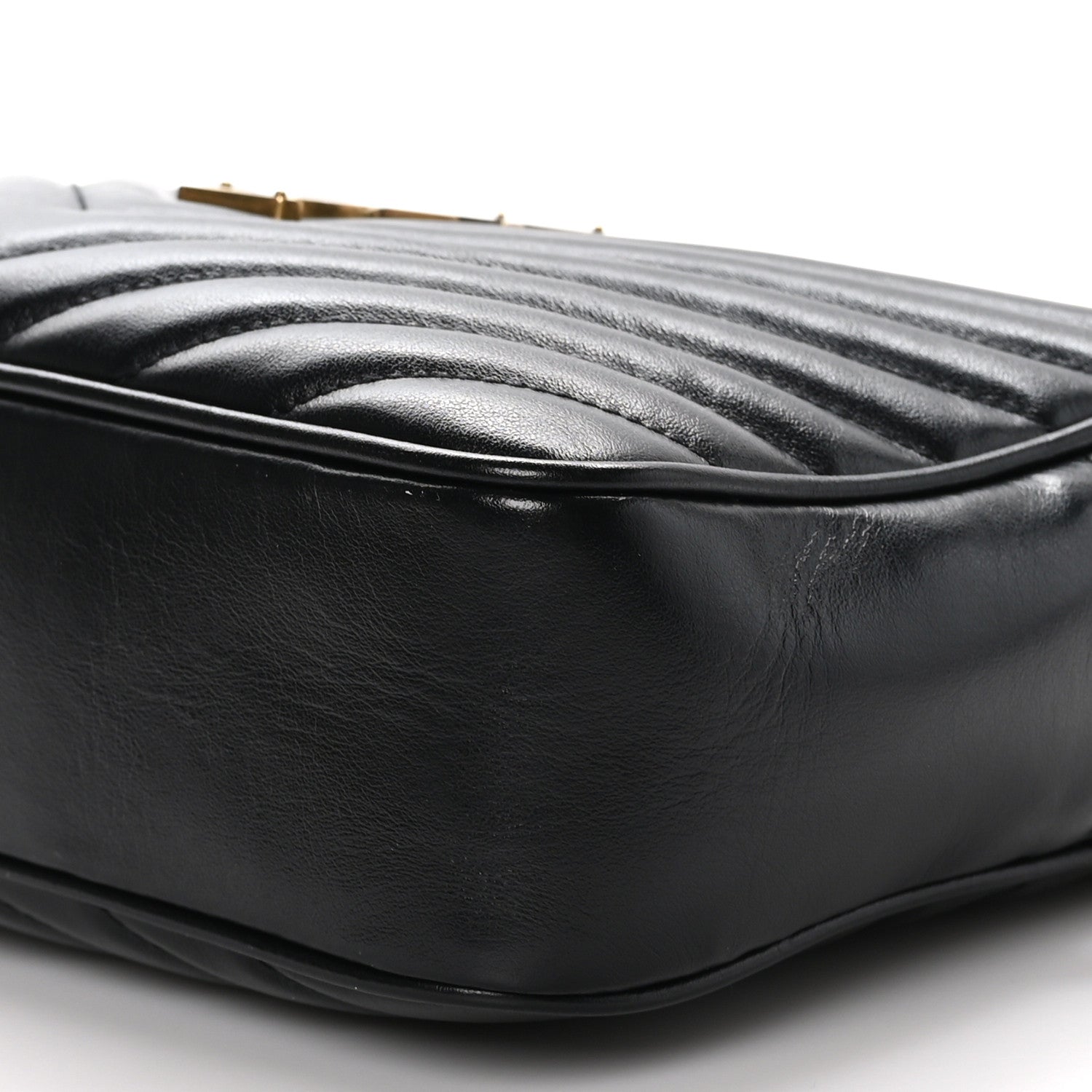 Saint Laurent Calfskin Matelasse Monogram Lou Camera Bag Black 10 of 10
