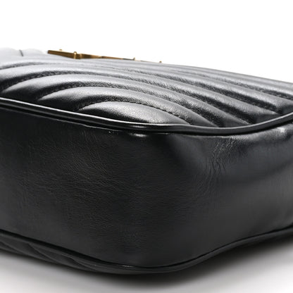 Saint Laurent Calfskin Matelasse Monogram Lou Camera Bag Black 10 of 10