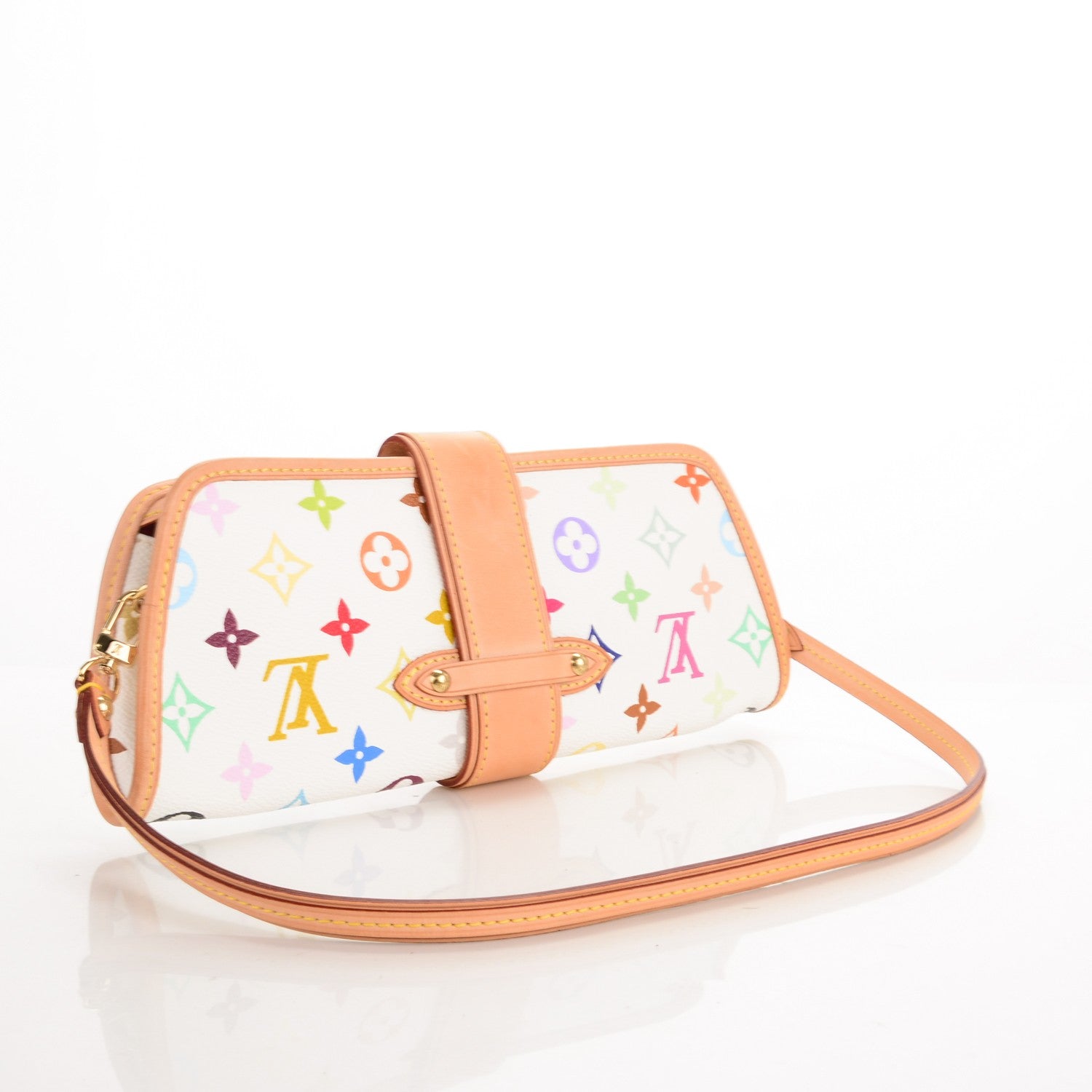 Louis Vuitton Monogram Multicolor Shirley White 4 of 7