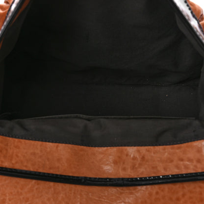 Fendi Nappa Patent Large B Bag Osso Black 5 of 15