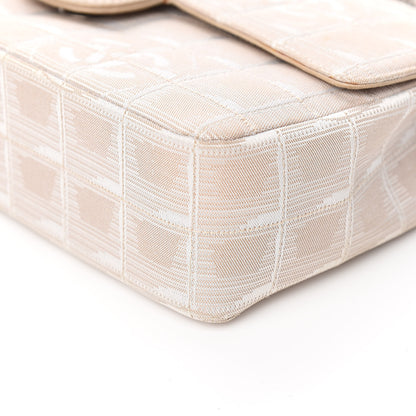Chanel Nylon Medium Travel Flap Light Beige 11 of 15