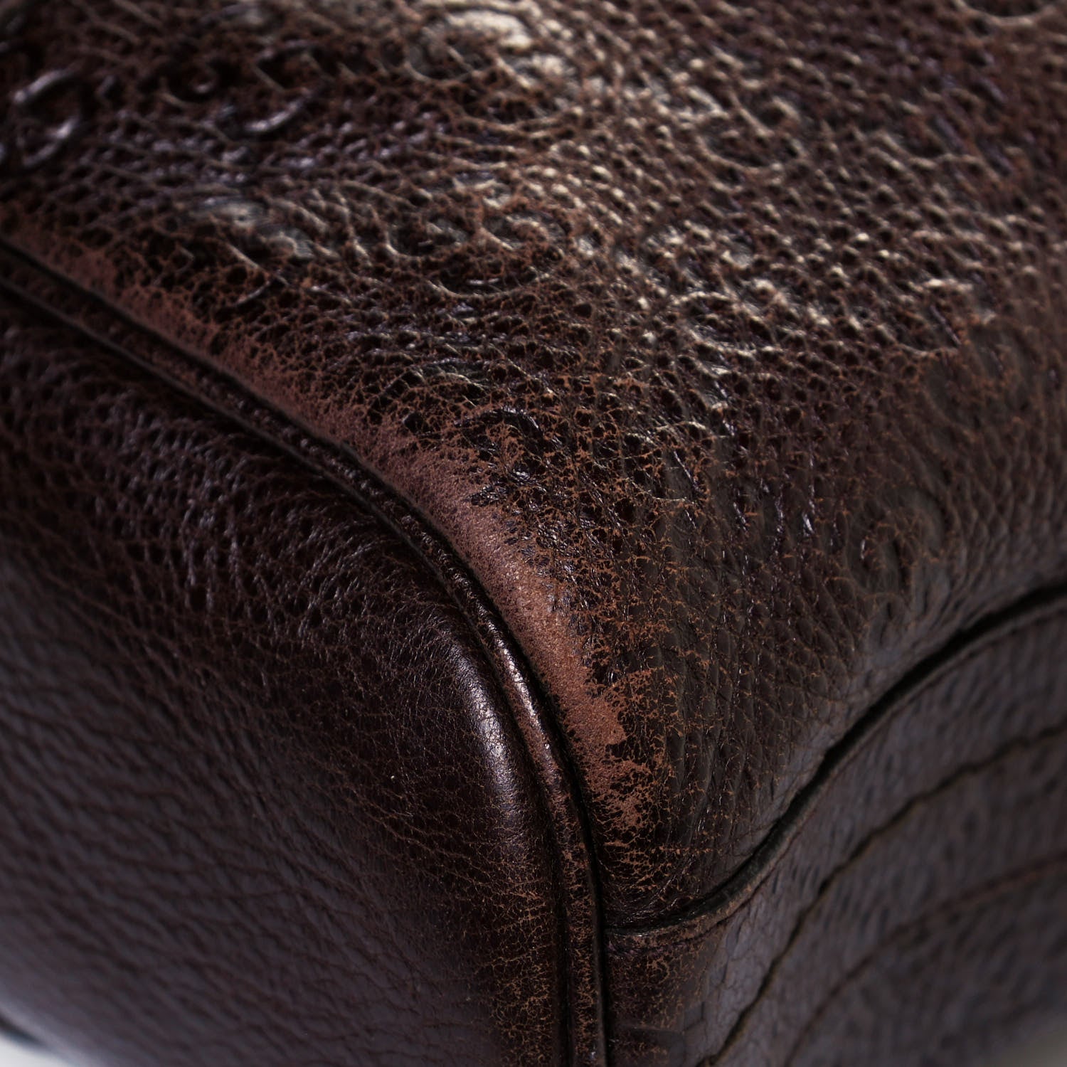 Gucci Calfskin Guccissima Trim Large Signoria Hobo Dark Brown 11 of 18