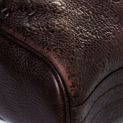 Gucci Calfskin Guccissima Trim Large Signoria Hobo Dark Brown 11 of 18