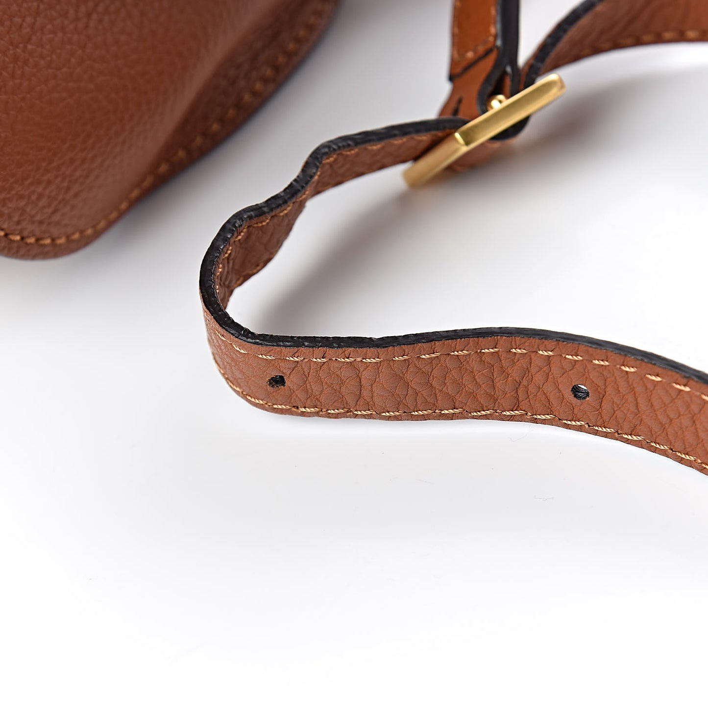 Calfskin Mini Marcie Round Crossbody Bag Tan