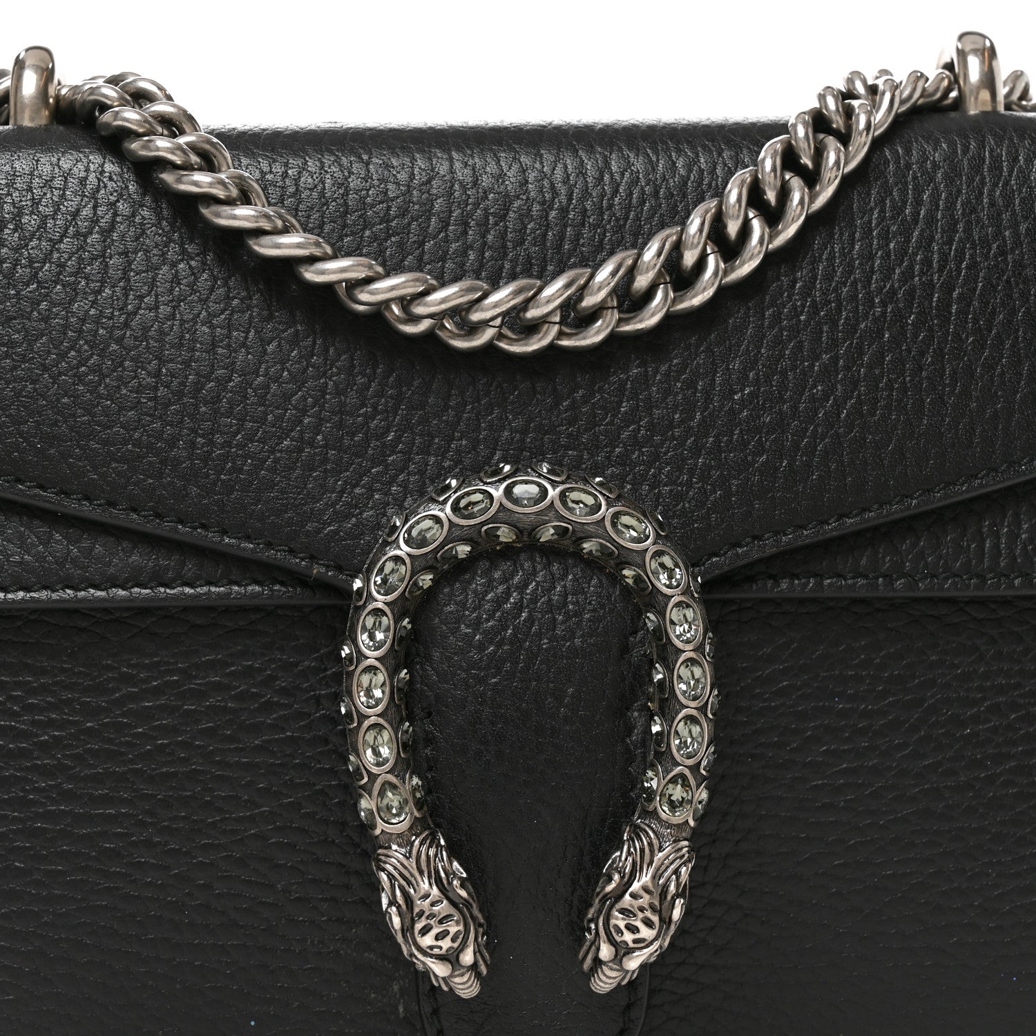 Gucci Calfskin Mini Dionysus Shoulder Bag Black 8 of 10