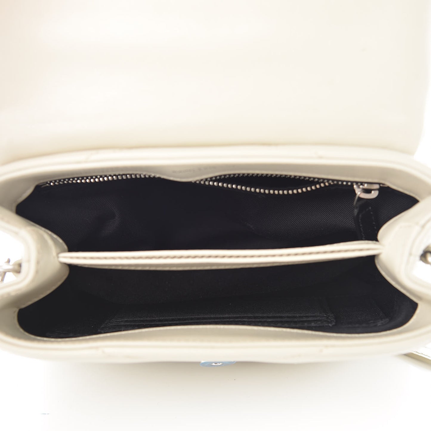Calfskin Y Quilted Monogram Toy Loulou Crossbody Bag Ivory