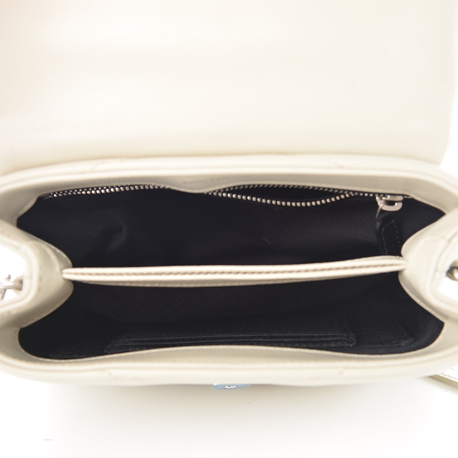Saint Laurent Calfskin Y Quilted Monogram Toy Loulou Crossbody Bag Ivory 5 of 9