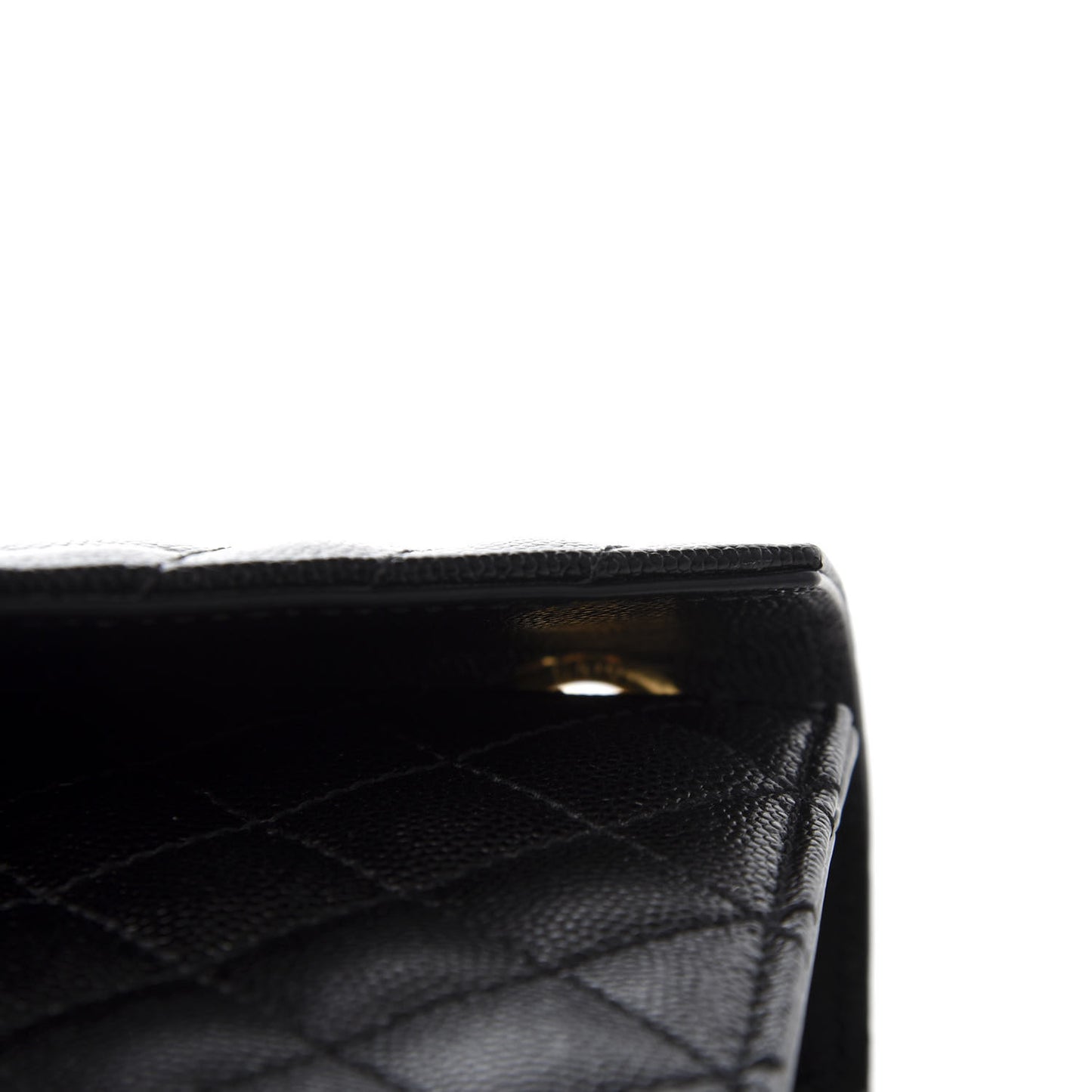 Grain De Poudre Textured Mixed Matelasse Triquilt Medium Monogram Satchel Black