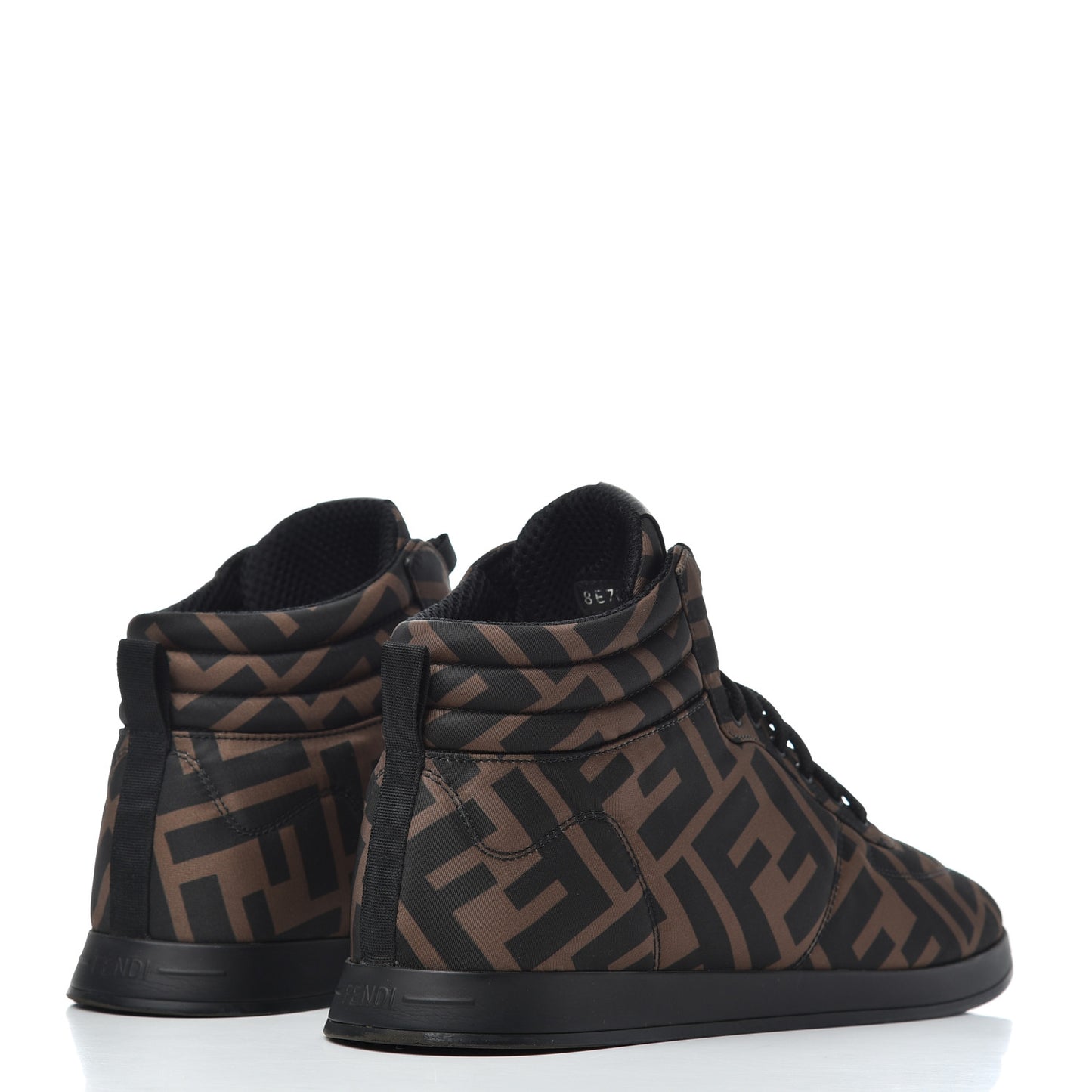 Nylon FF Reloaded High Top Sneakers 39.5 Tobacco Black