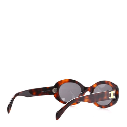 Celine Acetate Triomphe 01 Sunglasses CL 40194U Medium Havana 4 of 8