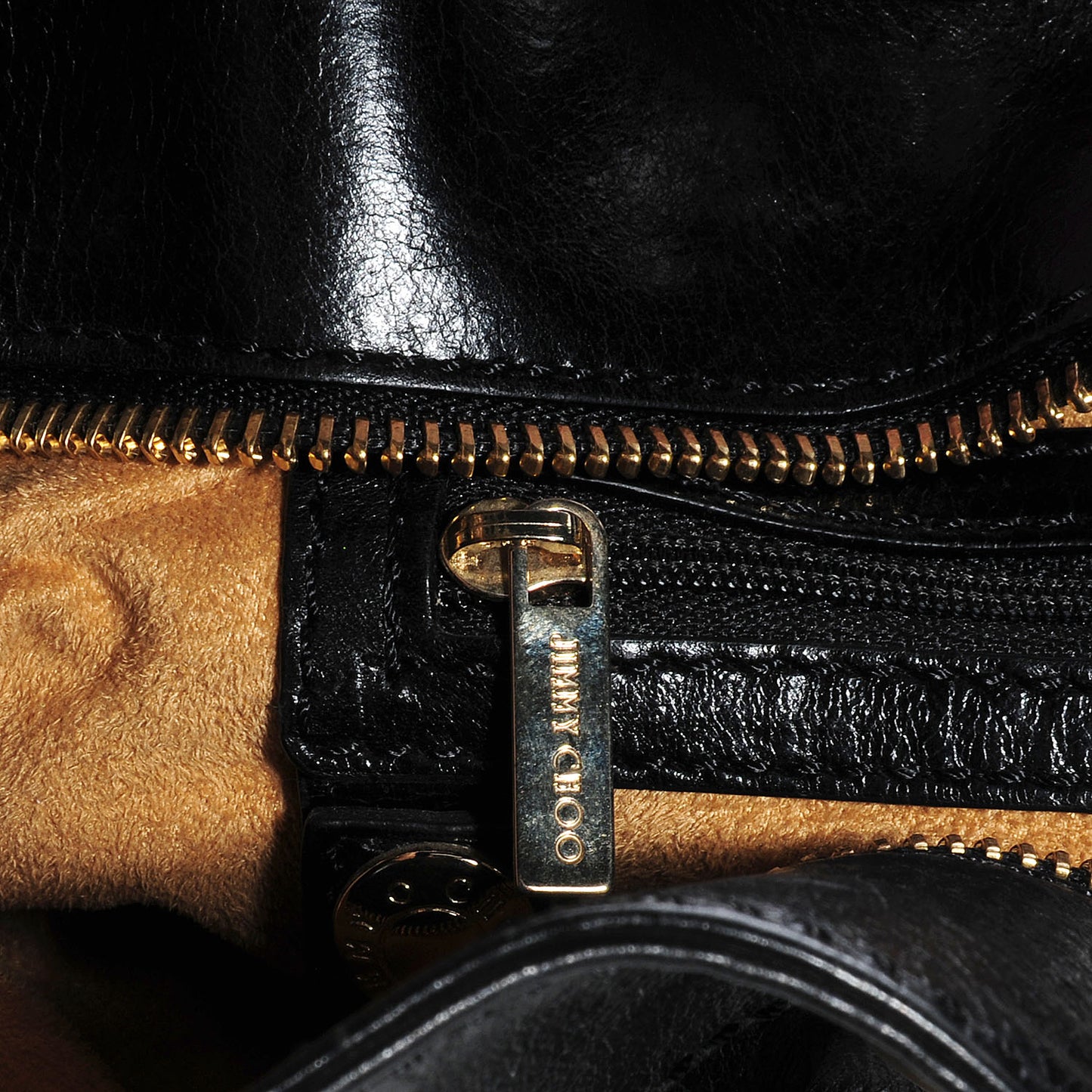 Leather Rio Oversized Clutch Black