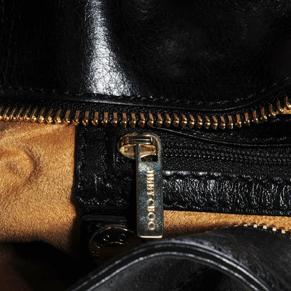 Jimmy Choo Leather Rio Oversized Clutch Black 8 of 8