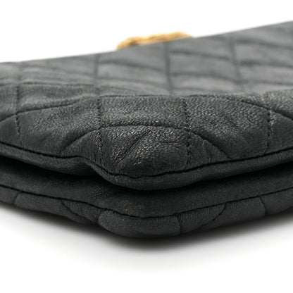 Chanel Lambskin Quilted Small Boy Zipped Pouch Black 12 of 15