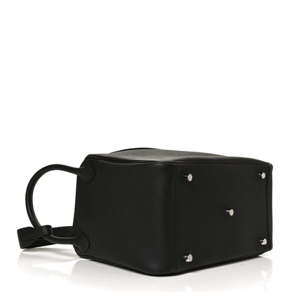 Hermes Taurillon Clemence Lindy 30 Black 4 of 12