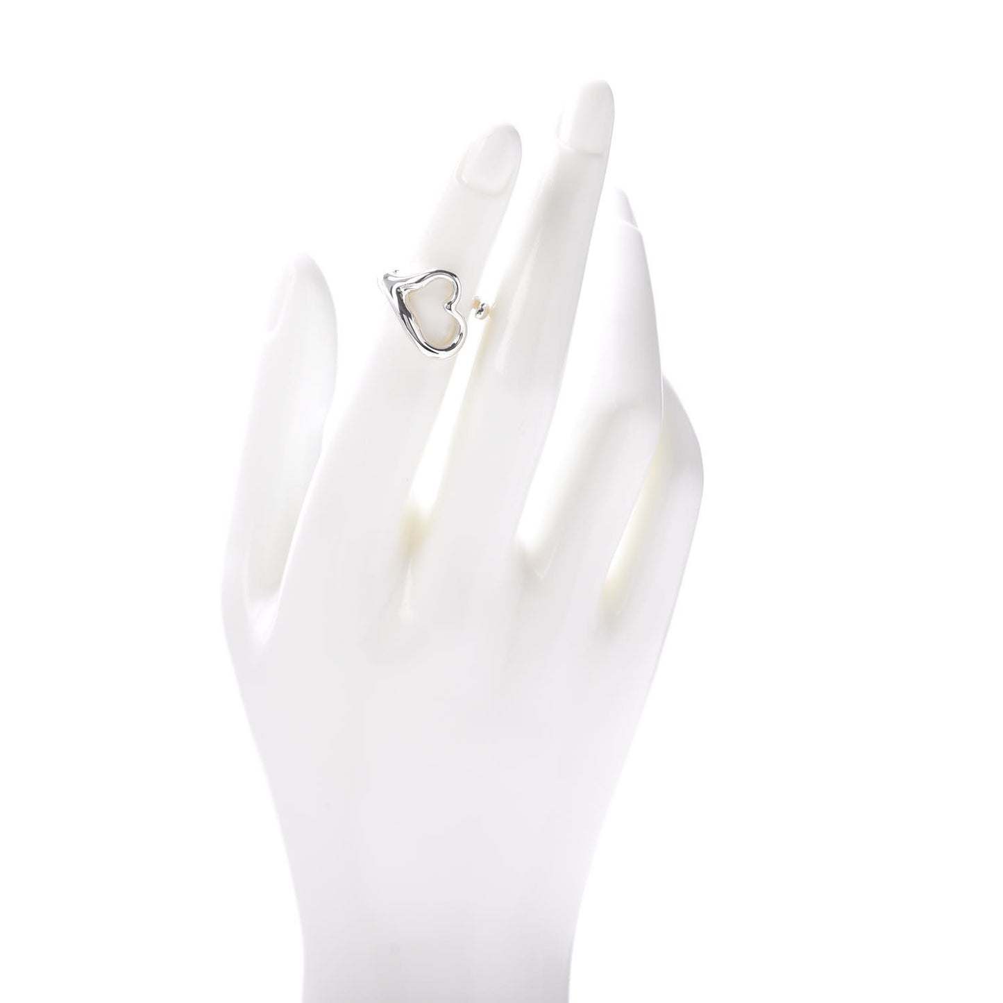 Elsa Peretti Sterling Silver Open Heart Ring 45 3.25