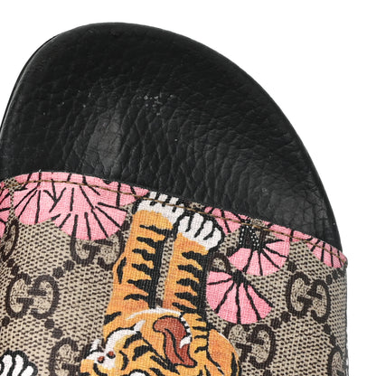 Gucci GG Supreme Monogram Bengal Slide Sandals 39 Beige Pink 8 of 8