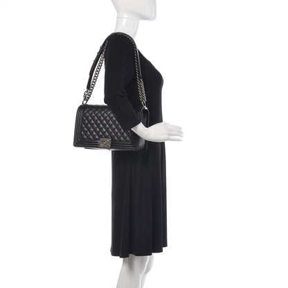 Chanel Caviar Quilted New Medium Boy Flap Black 3 of 14