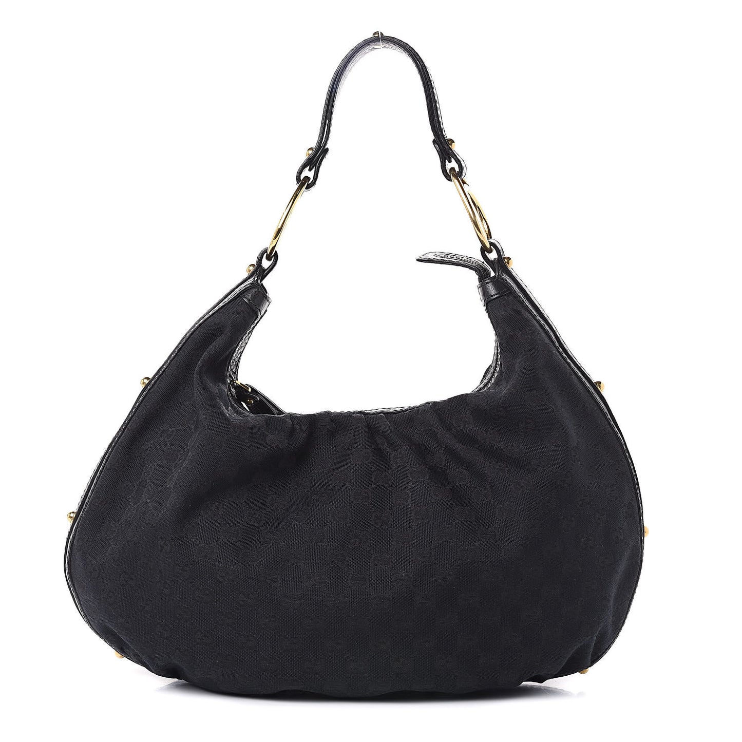 Monogram Medium Interlocking Hobo Black