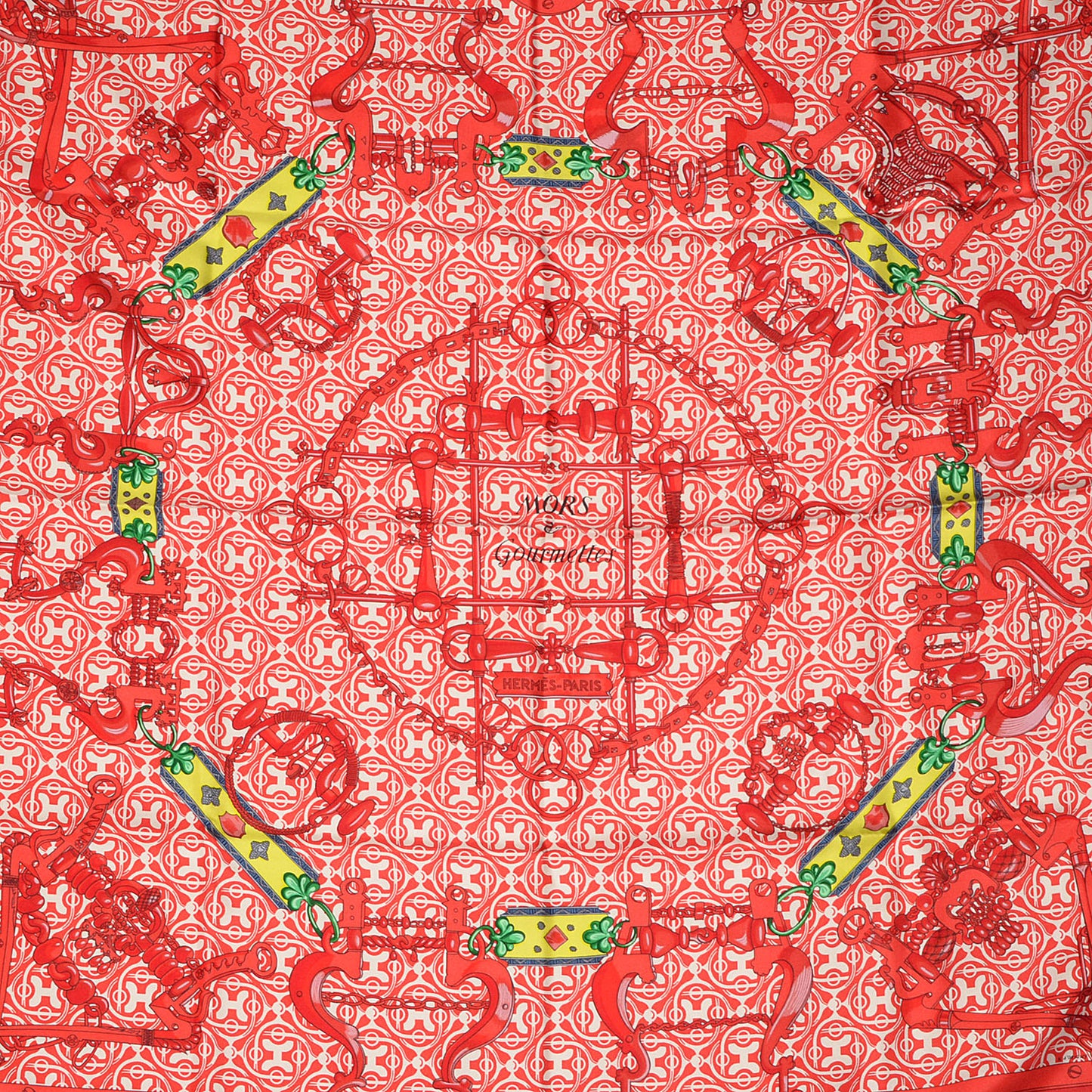 Silk Mors et Gourmettes Scarf 90