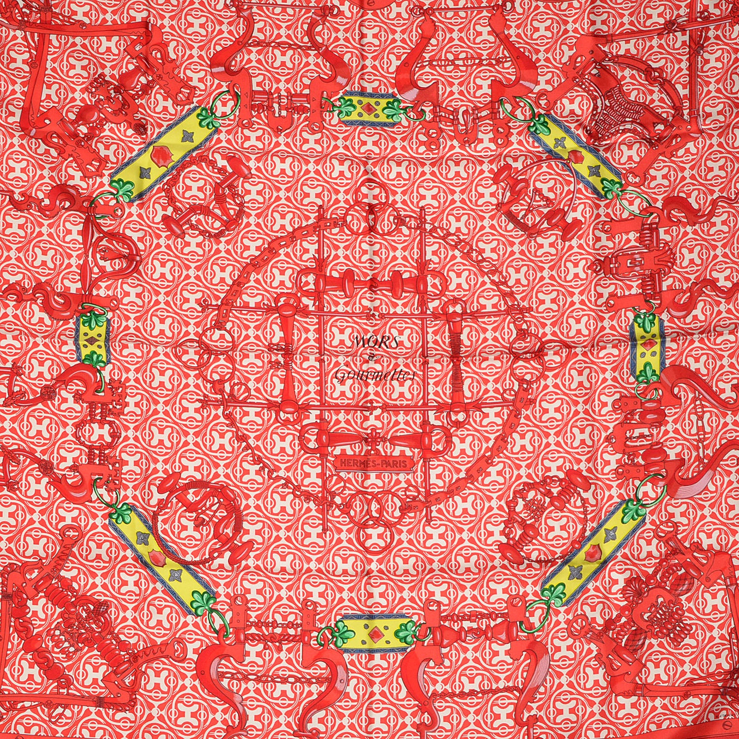 Hermes Silk Mors et Gourmettes Scarf 90 1 of 5