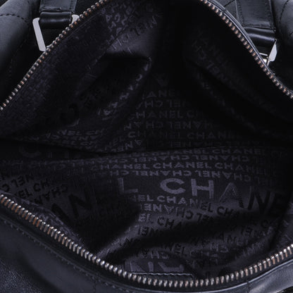 Chanel Leather Square Stitched Handbag Black 6 of 7