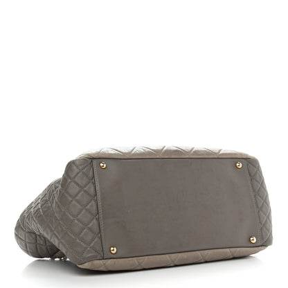 Chanel Glazed Crinkled Lambskin Mademoiselle Large East West Flap Grey 5 of 11