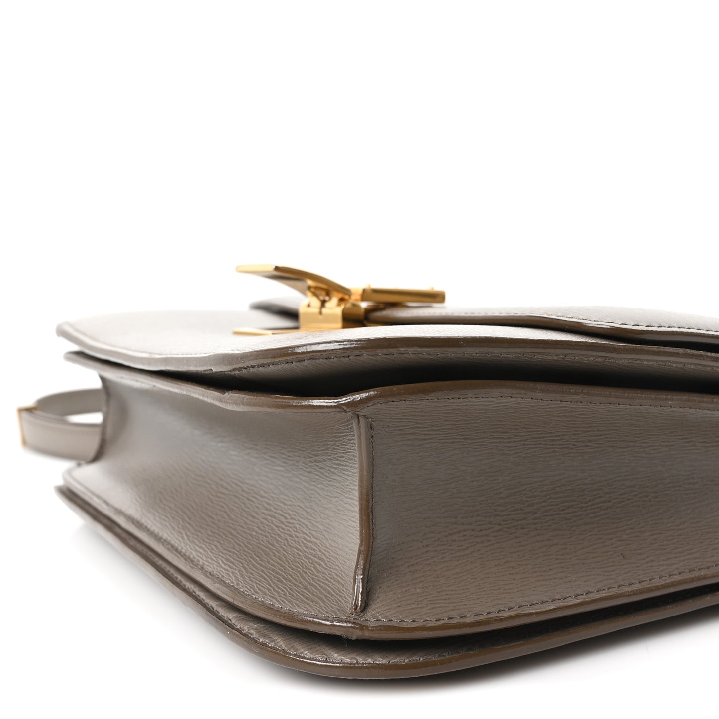 Liege Calfskin Medium Classic Box Flap Bag Souris