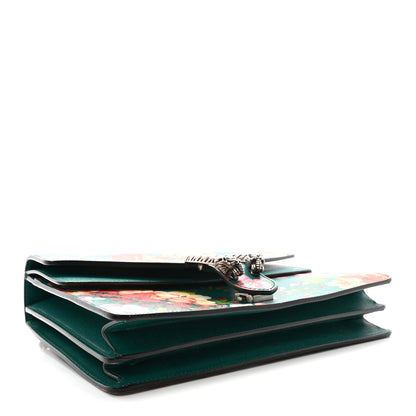 Gucci Calfskin Blooms Print Medium Dionysus Shoulder Bag Bright Emerald Multicolor 4 of 10