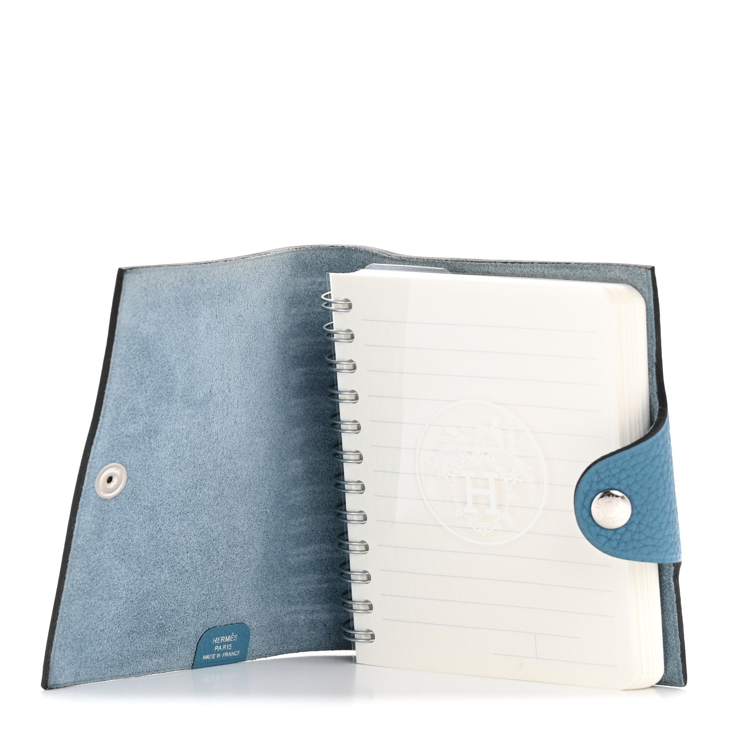 Hermes Togo Ulysse Mini Notebook Cover Blue Jean 5 of 8