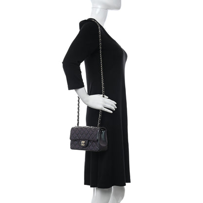 Chanel Iridescent Lambskin Quilted Mini Rectangular Flap Black 2 of 13