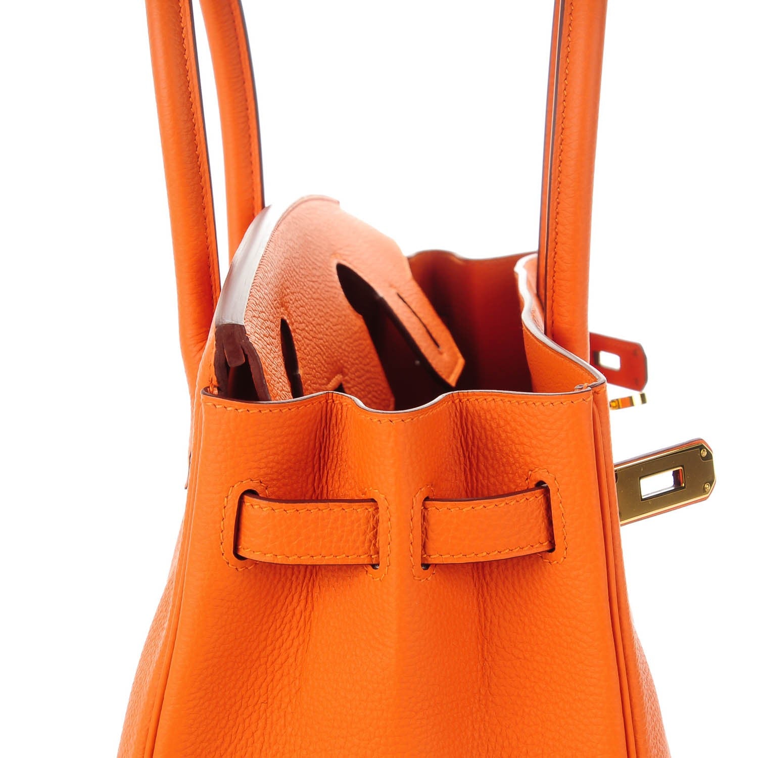 Hermes Togo Birkin 30 Orange 12 of 23