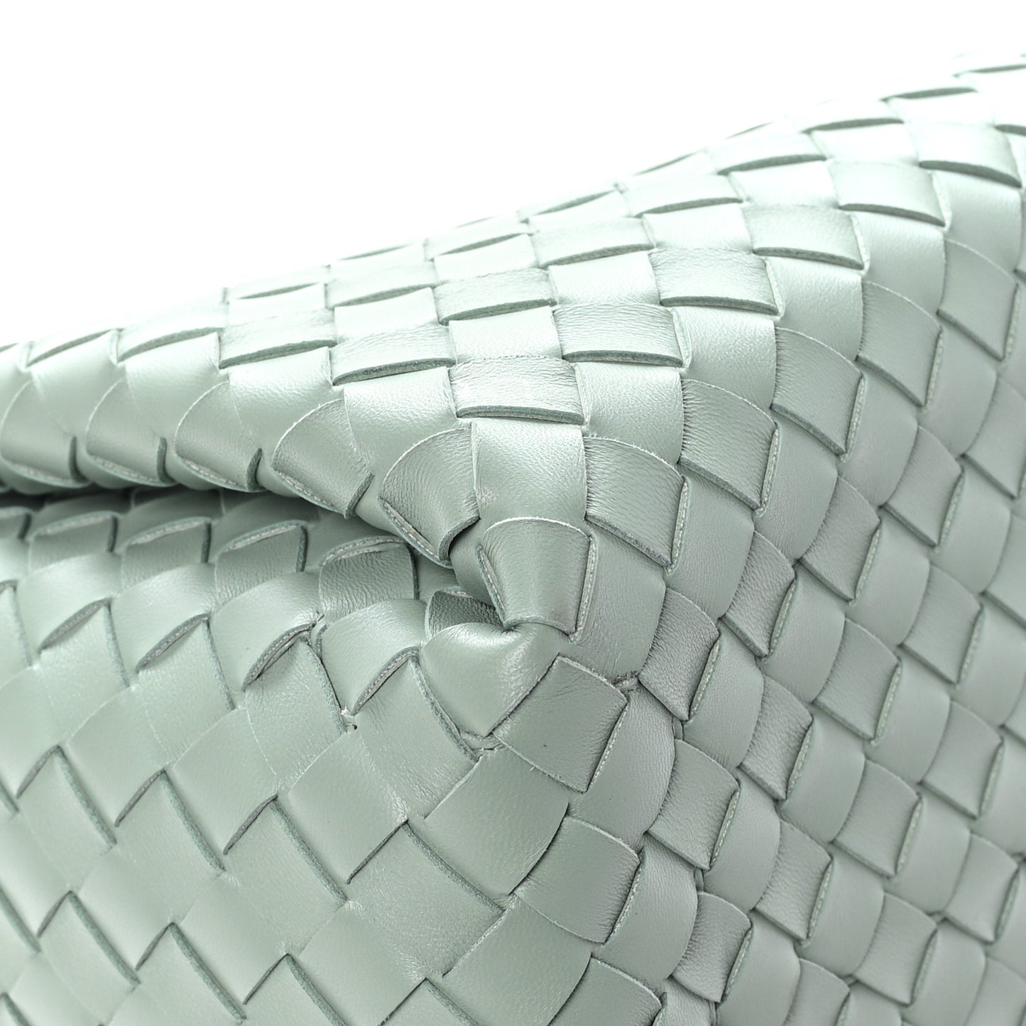 Nappa Intrecciato Large Andiamo Parachute Shoulder Bag New Sauge