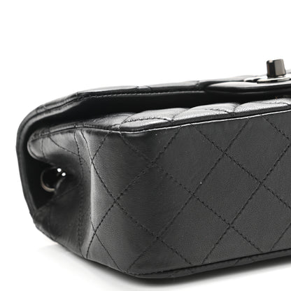 Chanel Lambskin Quilted Mini Rectangular Flap So Black 9 of 10