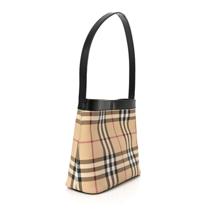 Burberry Prorsum House Check Shoulder Bag Black 3 of 15