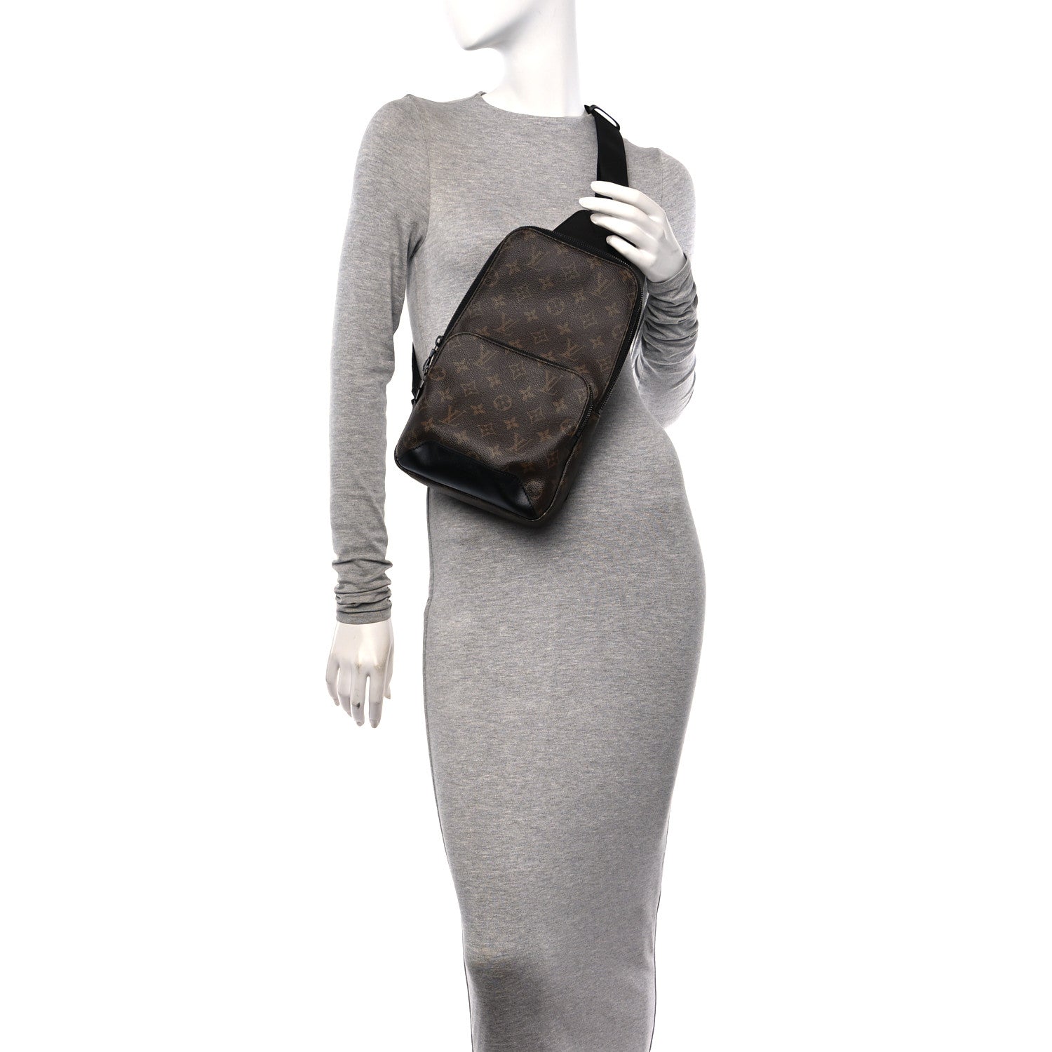 Louis Vuitton Monogram Macassar Avenue Sling Bag 2 of 9