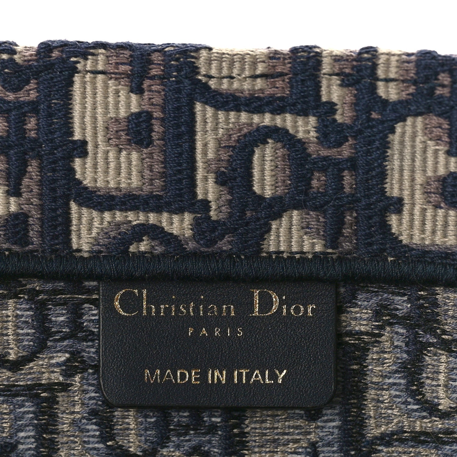 Christian Dior Oblique Medium Book Tote Blue Multicolor 6 of 8