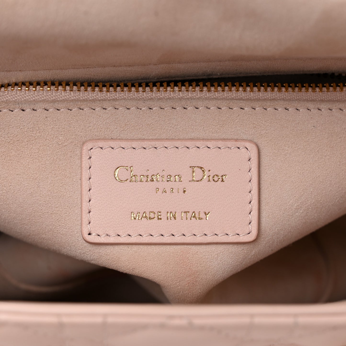 Lambskin Cannage Medium Lady Dior Light Pink